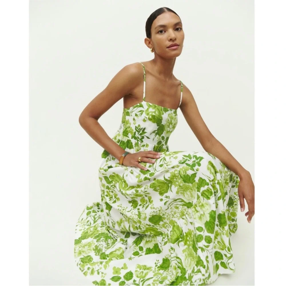 NEW Reformation East Dress Rialto Medium - Picture 4 of 15